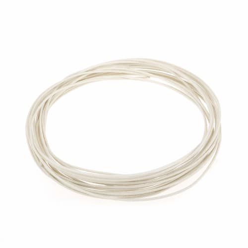 Musiclily Pro Guitar Internal Wiring Cable, 22 Gauge Vintage-Style Cloth Wire (Cloth Covered), White, 8m