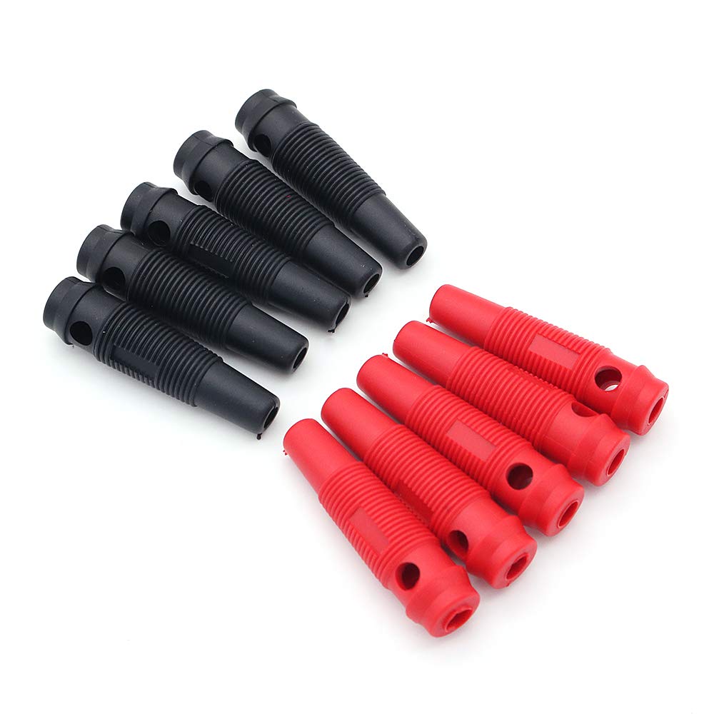 WINGONEER Banana Plugs 10pcs 20A Banana Connectors Speaker Connectors 4mm Connector Case Banana Plug Test Probe Binding Post Connectors