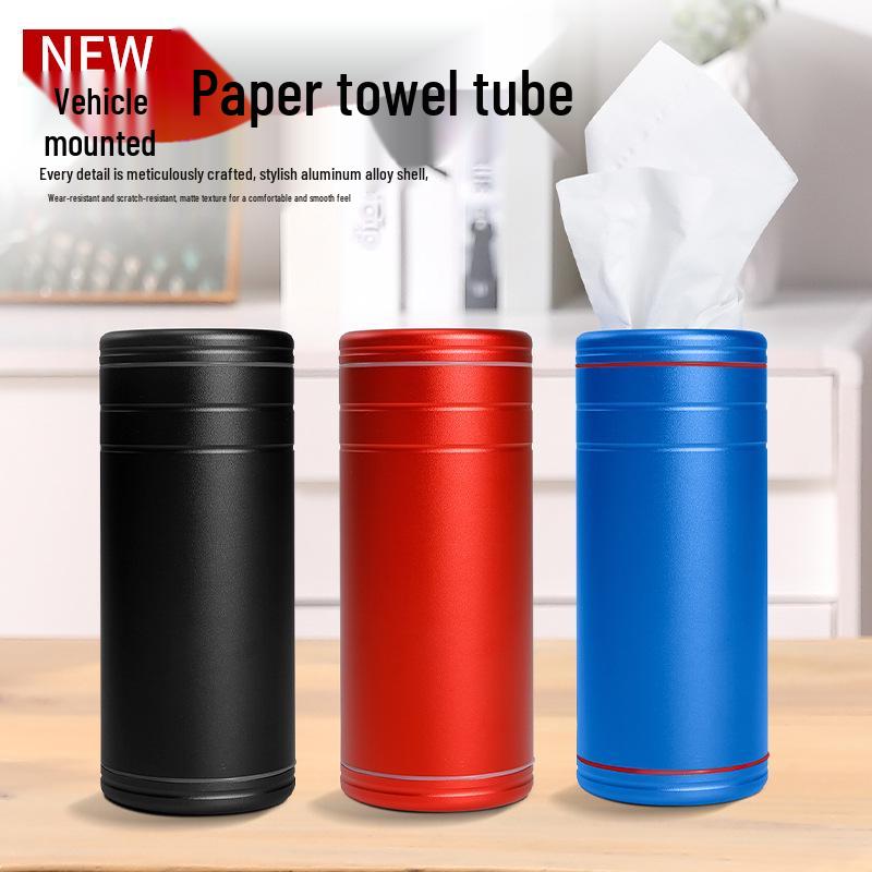 Car Cup Holder Tissue Dispenser - Creative Cylinder Tissue Box for Car.