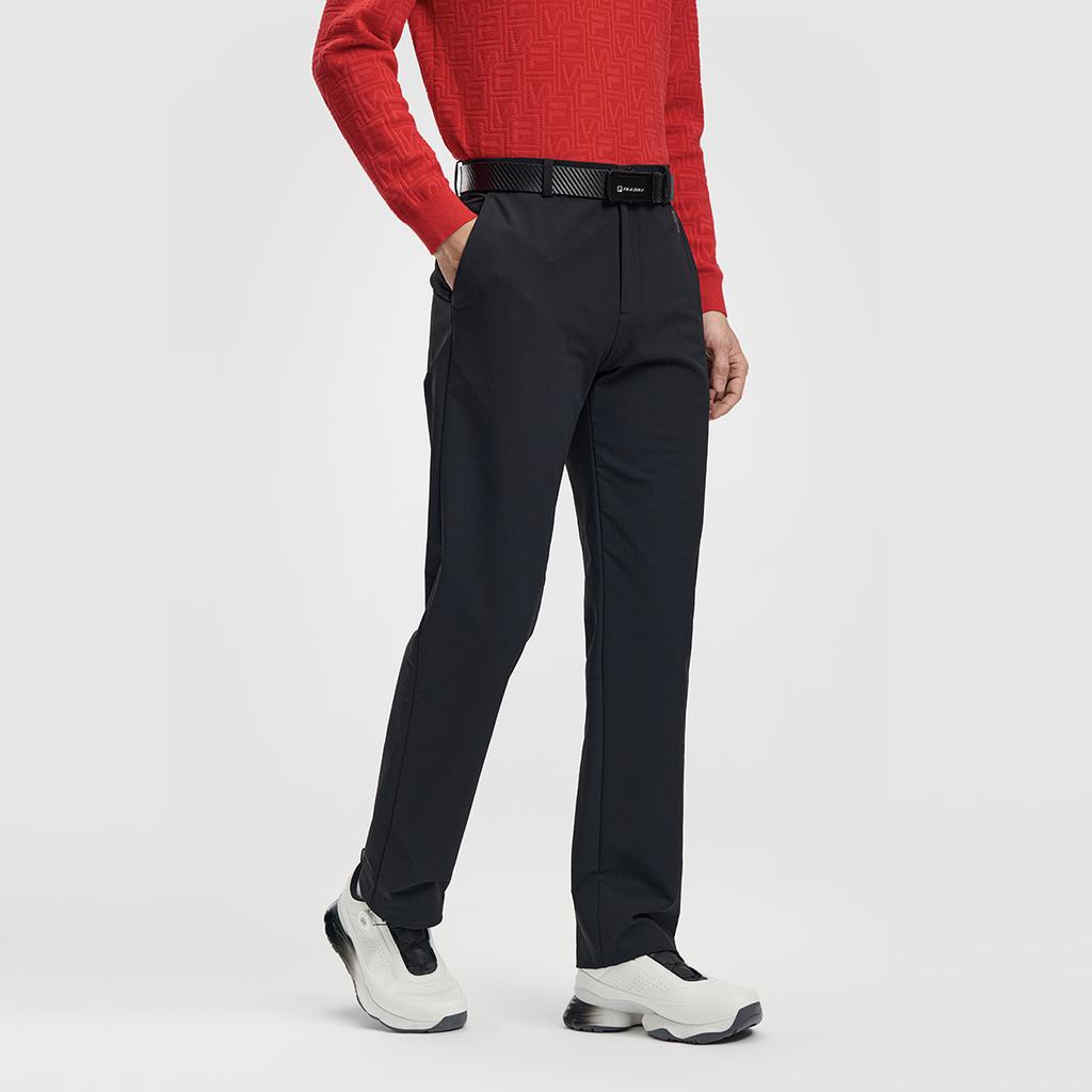 Fila Golf Series Fashion Simple Classic Retro Golf Daily Versatile Comfortable Woven Loose Casual Pants Men Bottoms Deep-Black A11M615815FBK