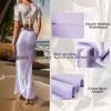 Elegant High-Waist Silky Acetate Fishtail Skirt for Spring and Summer