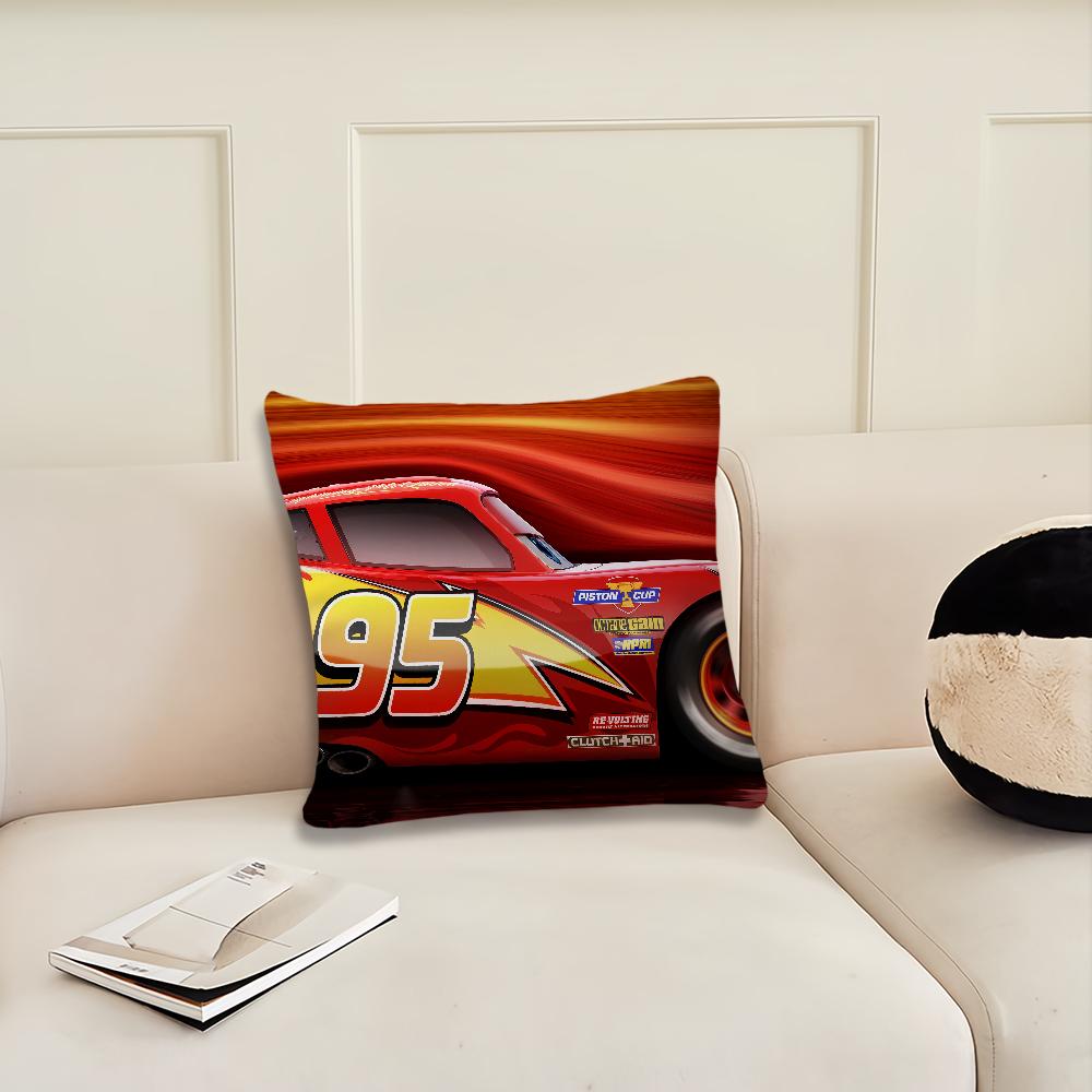 Cartoon C-Cars L-LightningES M-McQueenES 95 Cushion Cover Living Room Headboard Office Bedroom Cushion Sofa Nap Time Pillow Case