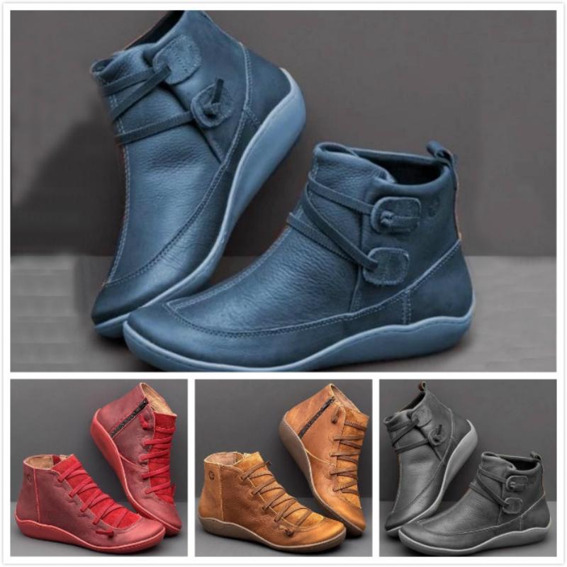 braided strap flat heel boots