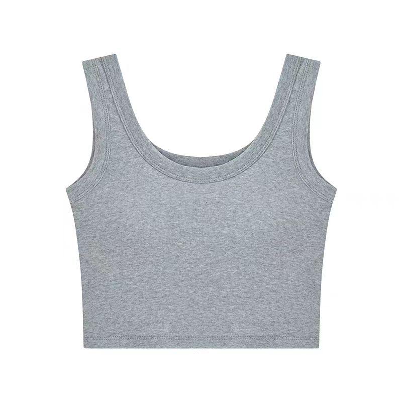 

Women s High Waist Sleeveless Crop Top: Trendy, Sexy Summer Camisole with Stylish Back Design One Size