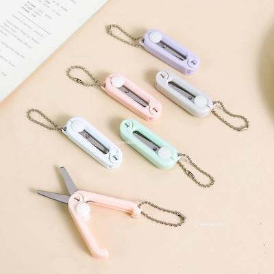 Forbici pieghevoli portatili mini creative Morandi Semplice strumento artistico per tagliare la carta Forbici fisse Materiale scolastico per ufficio