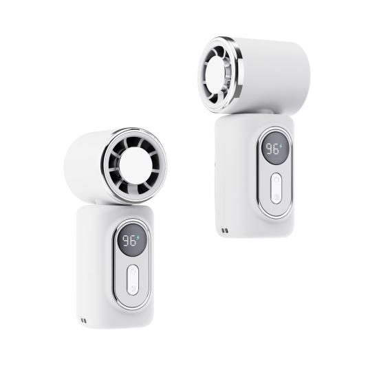 Portable Clip-on Fan Handheld Mini Fan USB Rechargeable Ice Cooling Personal Fan for Outdoor Office Travel Summer Cooling Device
