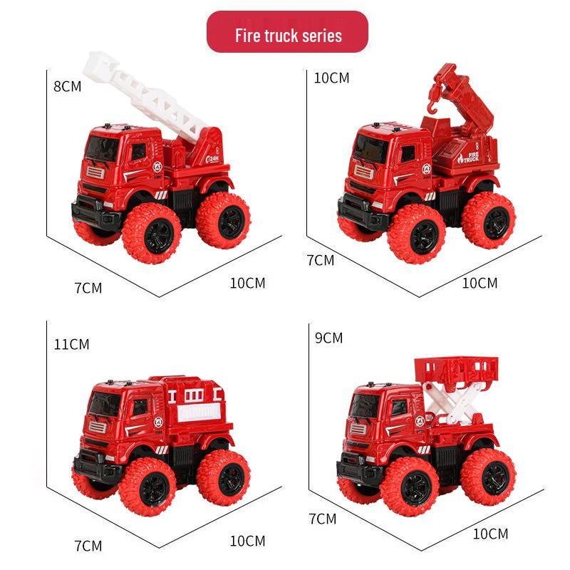 Children's Four-Wheel Drive Stunt Excavator Toy Car