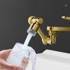 Brass Material Universal 1080 °Swivel Robotic Arm Swivel Extension Faucet Aerator Kitchen Sink Faucet Extender 2Water Flow Mode