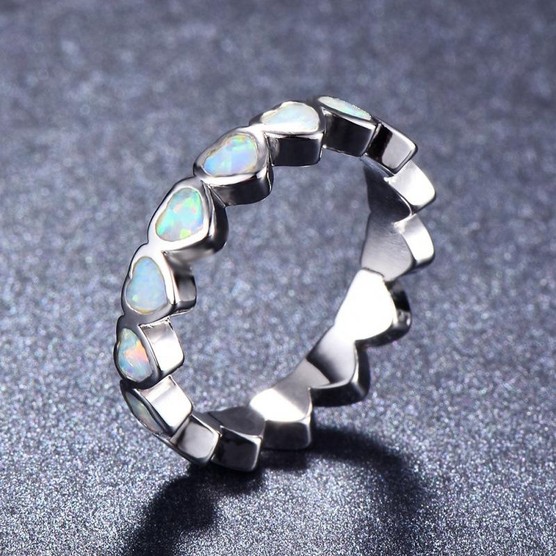 Platinum Love Opal Ring No. 7