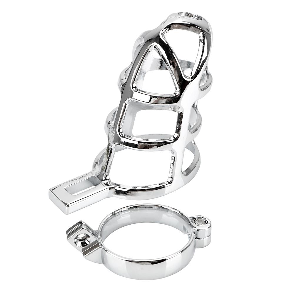 New Lockable Chastity Belt Penis Bondage Cock Ring Sleeve Lock Metal Cock Cage Male Chastity Device Sex Toys for Men 40/45/50mm