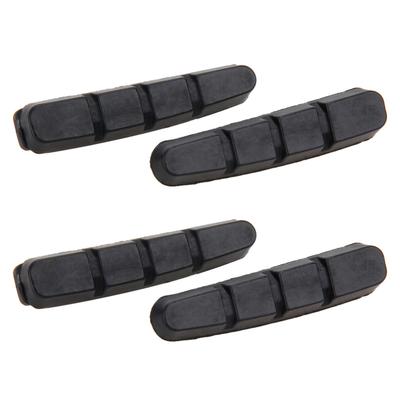 4pcs Shoe Holder Cycle Brake Hoof Part Road Bike Brake Pads Brake Shoes Rubber Blocks Replacement for Shimano BR