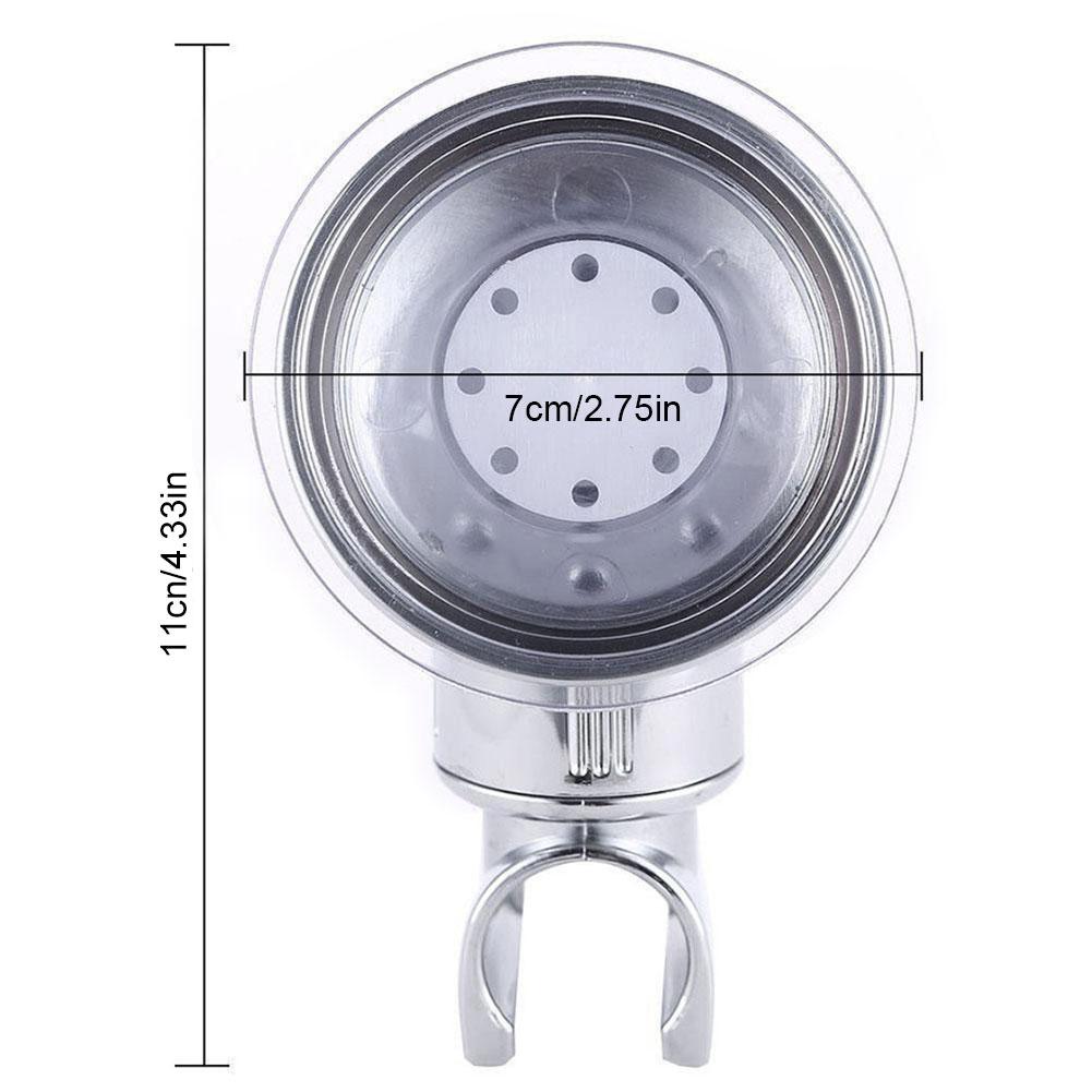 Adjustable Suction Cup Shower Head Holder No Drilling Shower Wand Holder Wall Mount Suction Bracket for Handheld Shower Head
