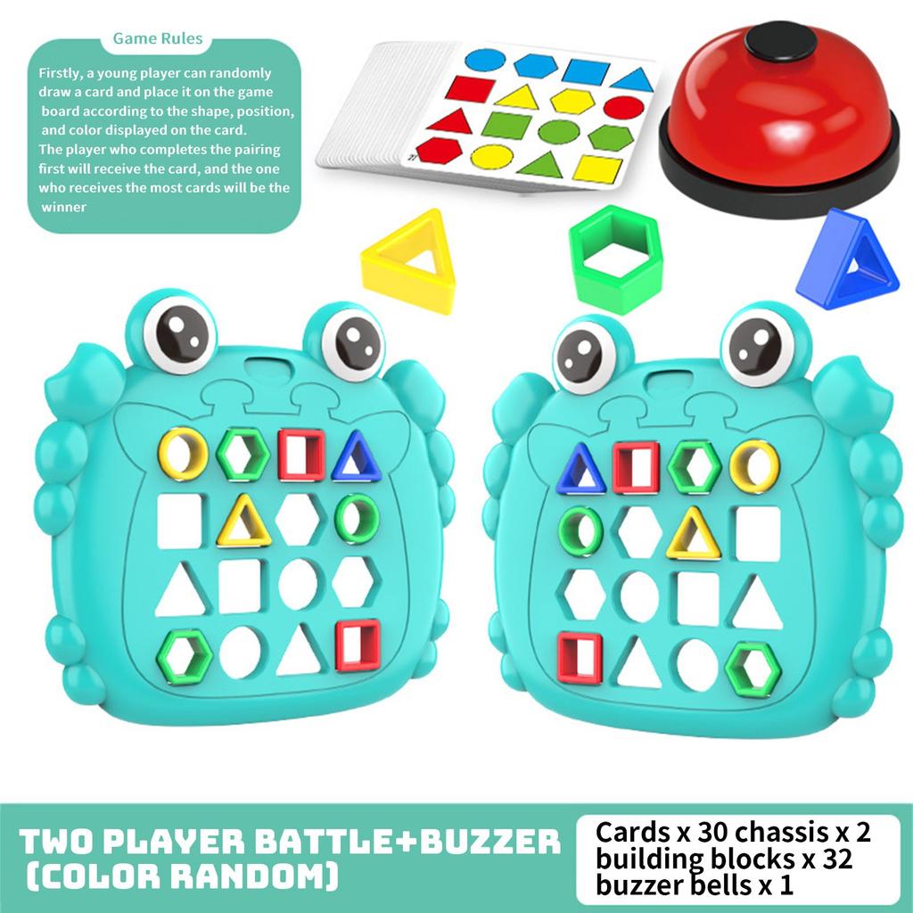 Crab Geometric Figure Matching Two-player Parent-child Interactive Game