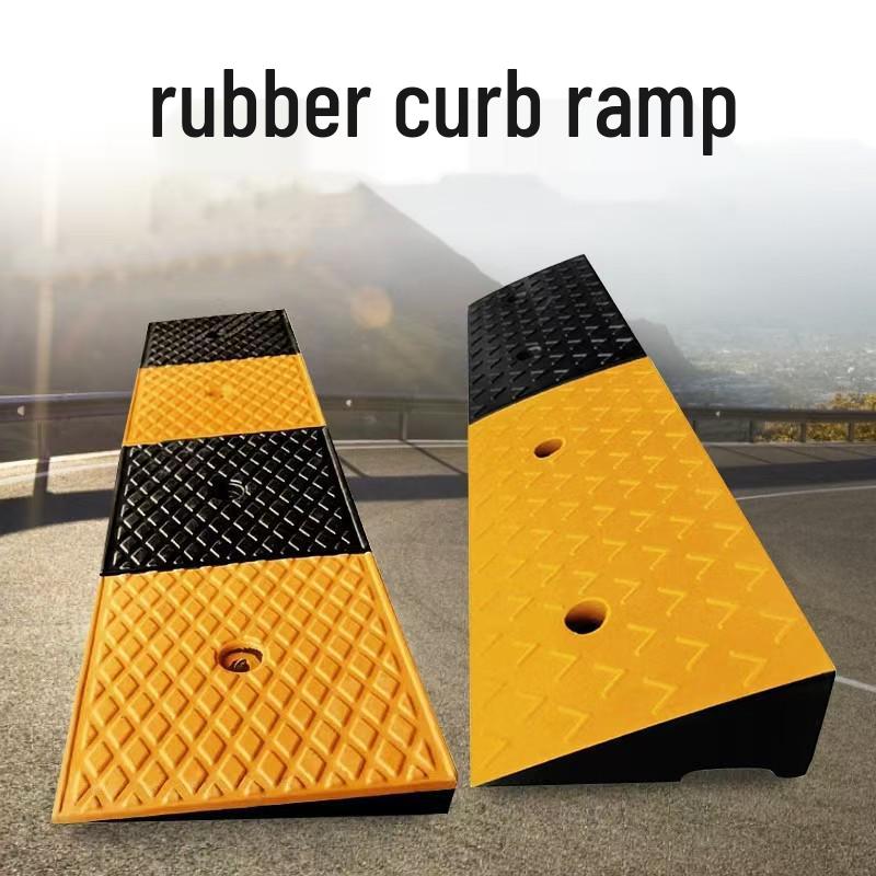 Rubber Curb Ramp Mat for Vehicles and Thresholds