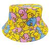 Graffiti Fisherman Hat: Retro, Double-Sided Sun Protection for Men & Women - All-Match Hip-Hop Bucket Style