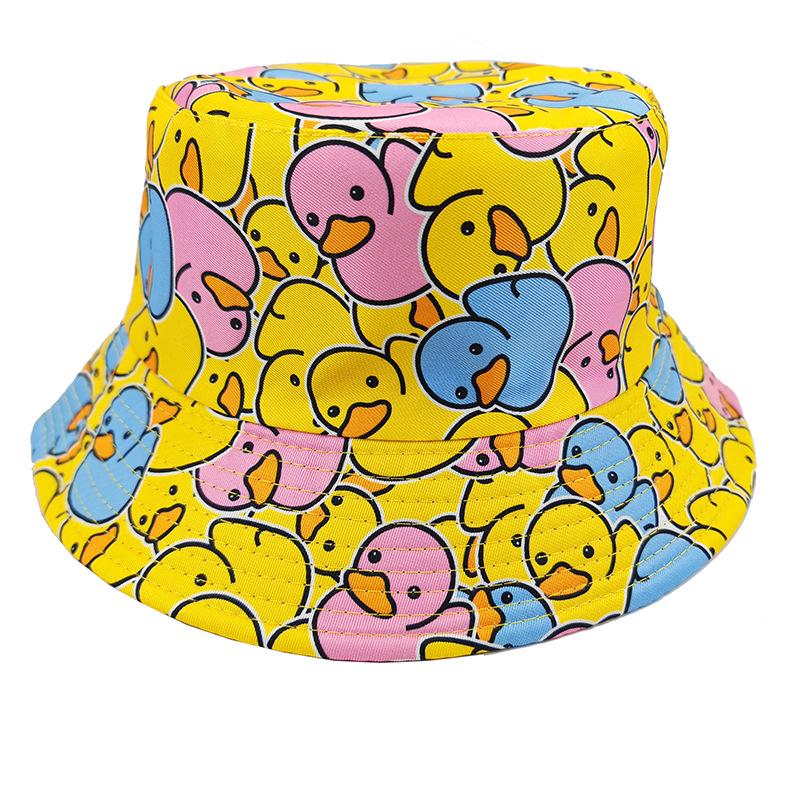 Graffiti Fisherman Hat: Retro, Double-Sided Sun Protection for Men & Women - All-Match Hip-Hop Bucket Style