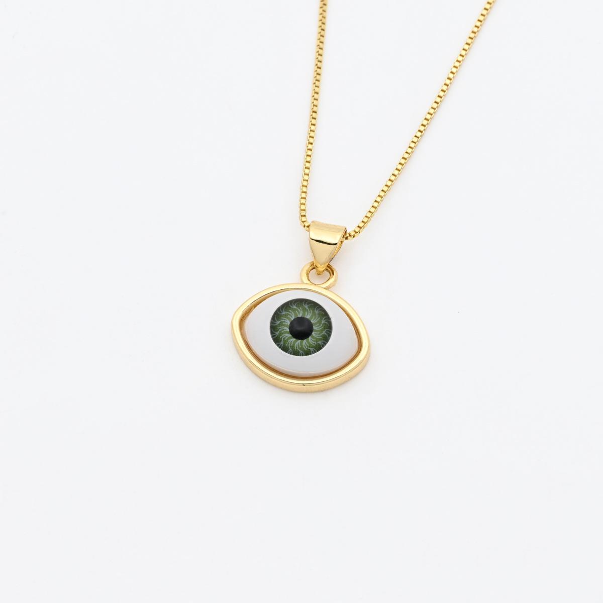 Подвеска-ожерелье с позолоченным глазом демона для женщин Pendant Only