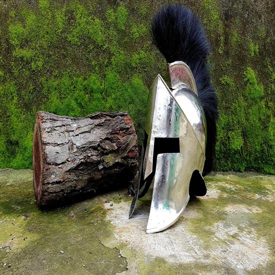 Silver Finish Spartan Helmet King Leonidas 300 Movie Great Spartan Warrior Helmet Gift