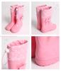 Arisana Hooded Rain Boots for Girls, Baby Blue, 19cm