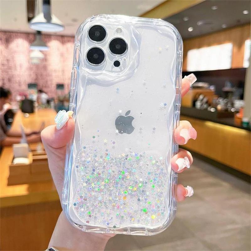 Glitter Starry Sky Sequin Phone Case For Apple 17Promax All-Inclusive 14 Droppro Iphone 15Plus Women