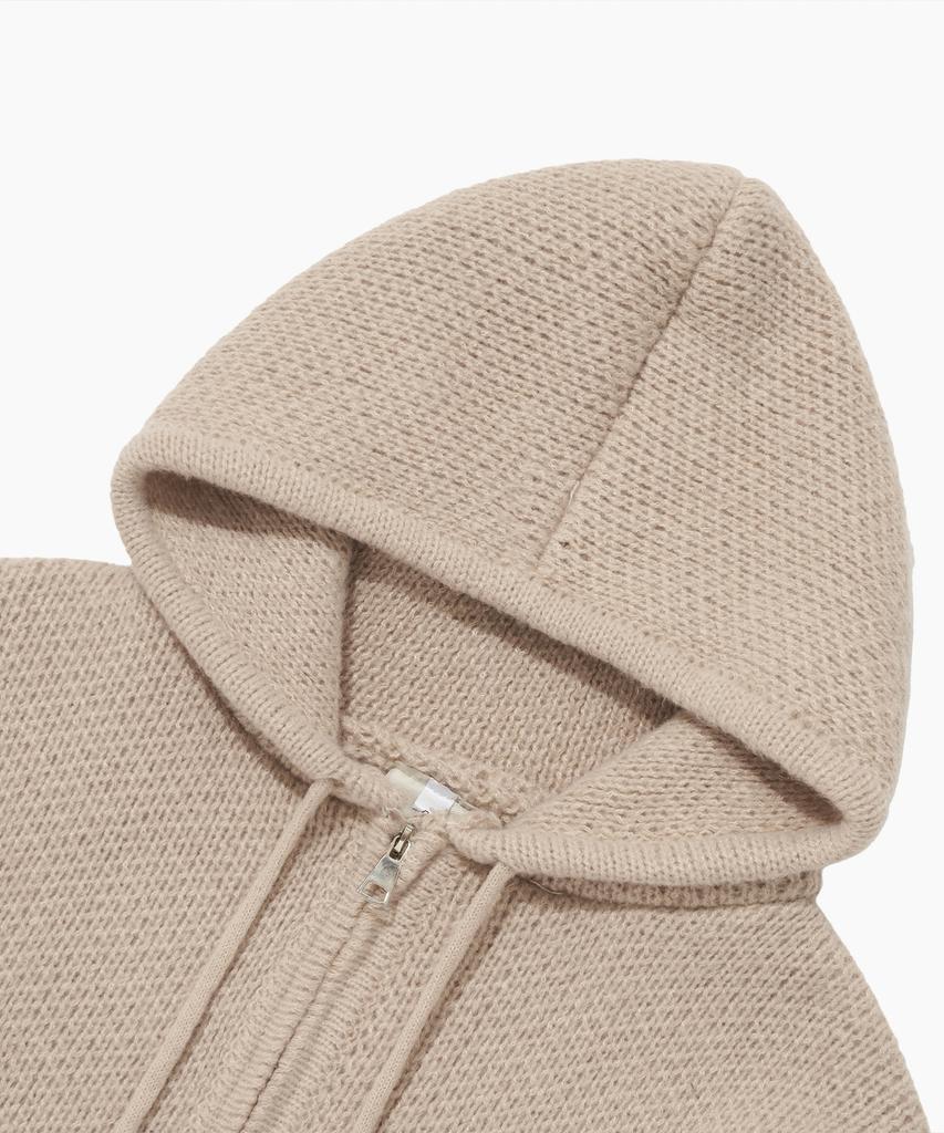 KKEEE Steady Cozy Knit Zip-Up Hoodie [Charcoal]