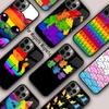 LGBT Pride vlajka Gay kočka Magnetický kryt na telefon Pro APPLE iPhone 17 Air 16 14 13 12 Pro Max 15 Plus Bezdrátové nabíjení MagSafe Kryt