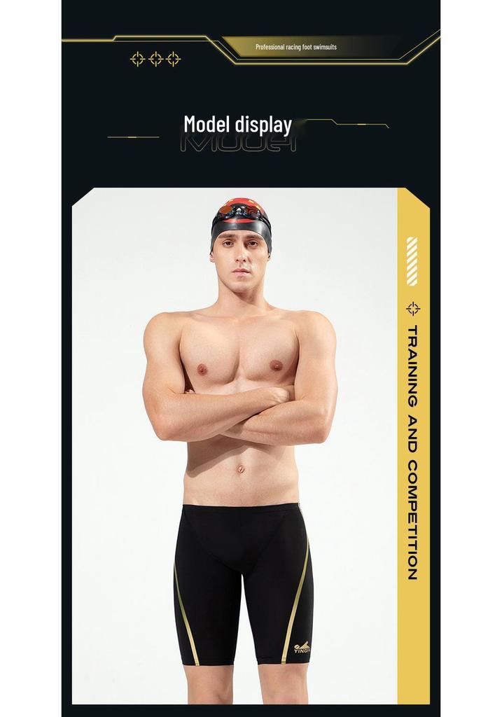 Yingfa Men's Professional Racing Swim Shorts 9670
