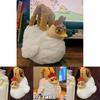 Adorable Soft Plush Chicken Bag Cute Chicken Plush Toy Handheld Tote Bag 30cm