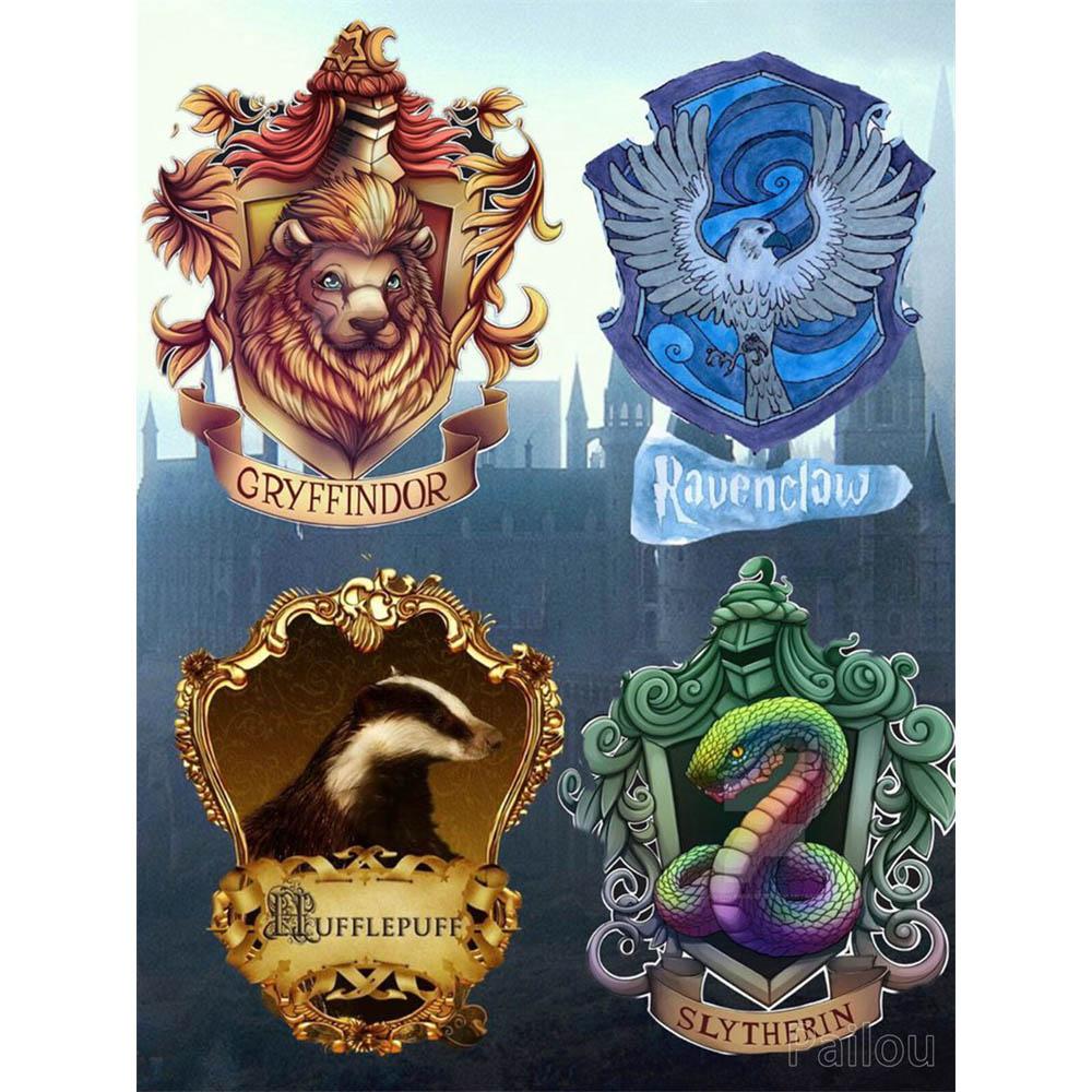 Fantasy Harry Potter 5d Full Diamond Painting Hogwart House Animal Magical Witches Cross Stitch Diy Handwork Home Decor Gift