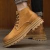 Men's High Top Leather Martin Boots - Outdoor, Autumn/Winter, Casual, Hiking, Work Boots.