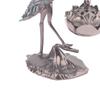 Crane Incense Burner Holder Stove Lotus Incense Burner Antique Alloy Lotus Hanging Stove Tea Ceremony Craft Household Decoration
