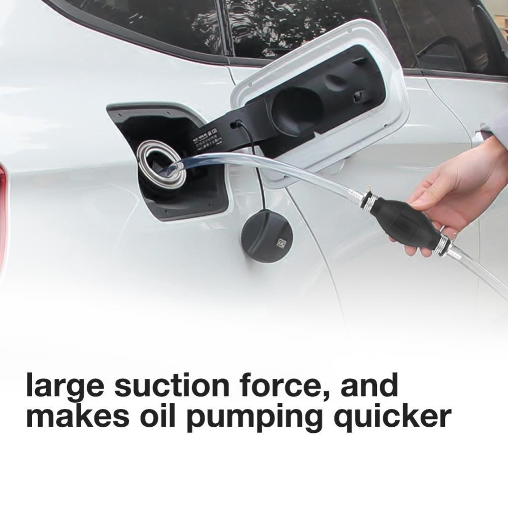 Fuel Pump Inner Diameter 6mm-Qiilu Hand Fuel Pump, Rubber Fuel Transfer Vacuum Refueling Line