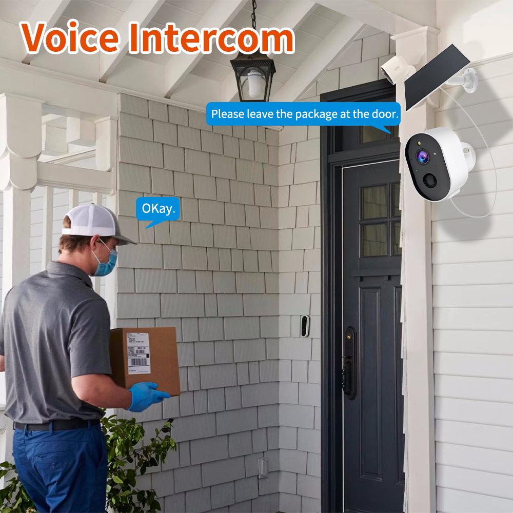 Solar-Powered HD Wireless Smart Camera with Two-Way Talk