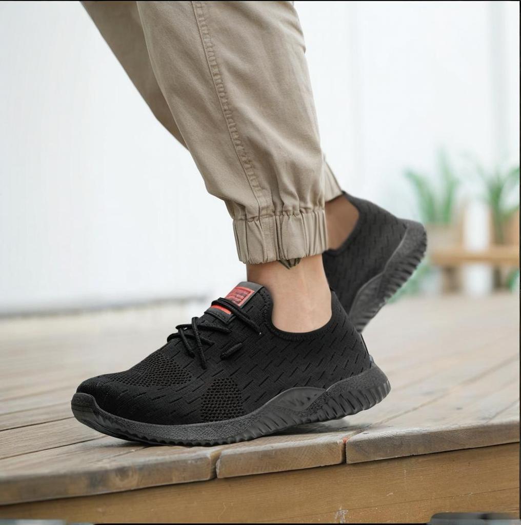 Work Safety Shoes For Men Lightweight Work Sneakers Breathable New Steel Toe Shoe Anti-Puncture Work Shoe Protective Boots