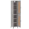 Buffet haut - Maison Exclusive - Sonoma gris - Bois d'ingénierie - 34,5x34x180 cm