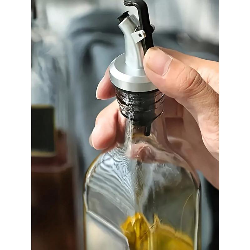 Olive Oil Bottle Spout, Vinegar Bottle Seal Mouth, Creative Leak-Proof Sprayer Dispenser, Silicone Oil/Vinegar/Salad Bottle Stopper