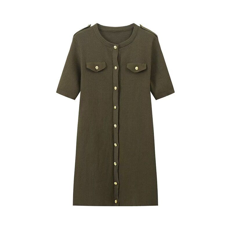 Fashion Style 2024 Autumn New Women's Clothing Stylish Easiest for Match Slim-Fit Commute Thread Knitting Dress Skirt