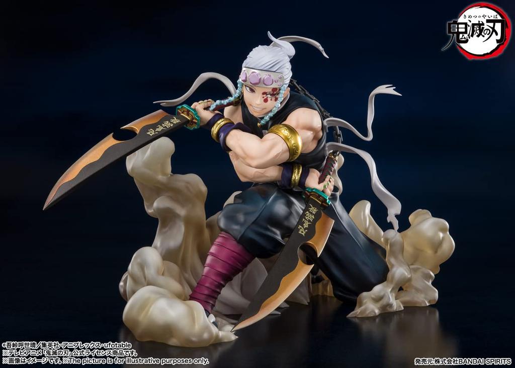 TAMASHII NATIONS Figuarts ZERO Demon Slayer: Kimetsu no Yaiba Tengen Uzui, approximately 140mm, PVC and ABS painted finished figure