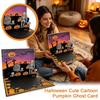 Halloween Wenskaarten met Leuke Pompoen en Ontwerp
