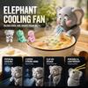 Mini Cartoon Food Cooling Fan 3 Speed Adjustable Cup Hanging Design Low Noise Rechargeable Portable Baby Meal Cooler Fan