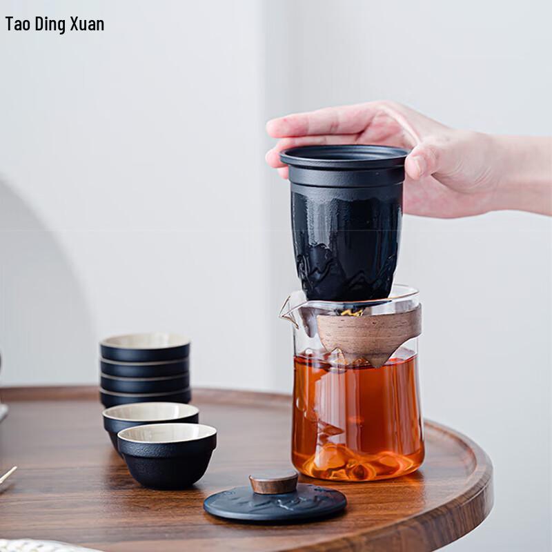Tao Ding Xuan Guan Shan Glass Travel Tea Set