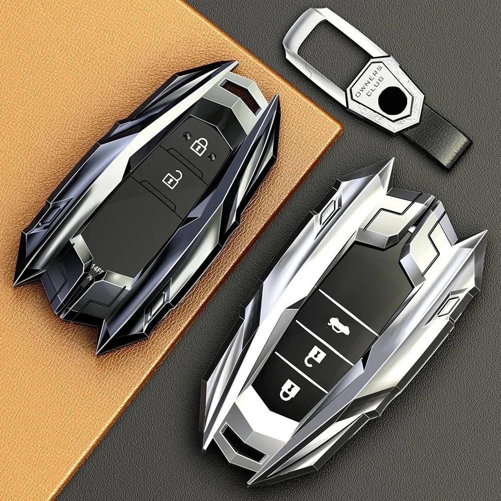 WSR4 Car Key Case Cover for Toyota RAV4 HARRIER Hilux Fortuner Land Cruiser Crown Highland Prado Yaris Cross Aygo X 2022