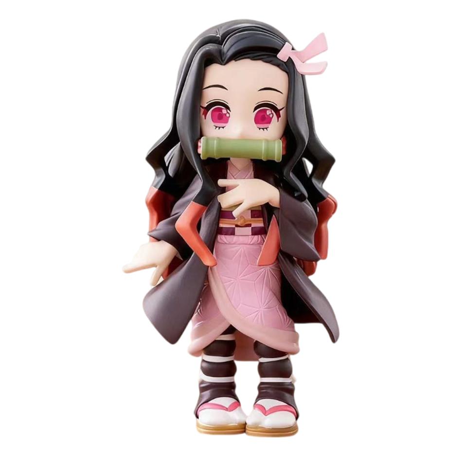 Demon Slayer Tanjiro Kamado Nezuko Kimetsu No Yaiba Blind box Anime Figure Statue Model Ornament Surprise Durable Gift Box