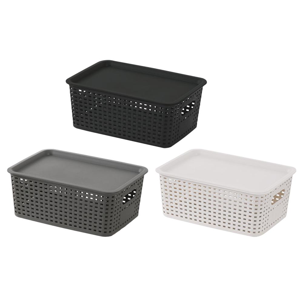 With Lid Storage Box Large Capacity Kitchen Storage Box Portable Storage Basket  Home Decoration