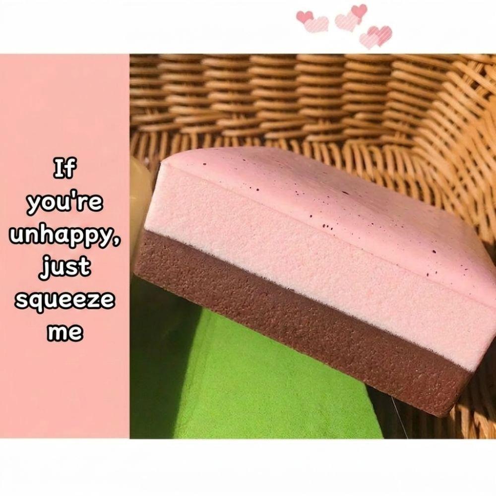 Slow Rebound Squishy Simulated Bread Squeeze Toy Square Bread Decompression Toy  Children Gift