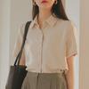 Women's Japanese-Inspired Loose-Fit Summer Top with Professional Elegance