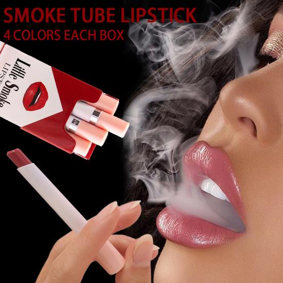 4 Stück/Set 0,8 g/Stk. Lippenstift Elegant Matt Nicht verblassend Damen Lipgloss für den täglichen Gebrauch