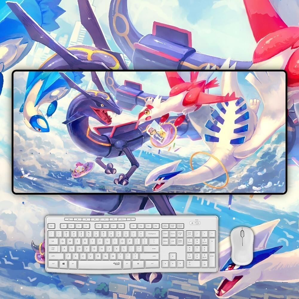 Anime Ppokemon Mousepad Large Gaming Mouse Pad LockEdge Thickened Computer Keyboard Table Desk Mat