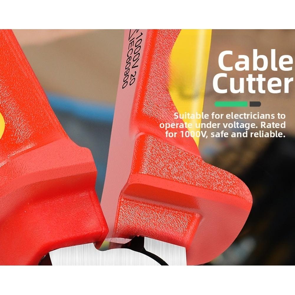 High Voltage Insulated Pliers Electrician Wire Cutters Insulated Pliers 1000V Insulation Cuts Wires Up To 2.0mm