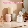 Mini Skrivbords Papperskorg med Lock Sopor Avfallskorg Organizer Sovrum Kontor Skrivbord Förvaringslåda Tillverkad Tålig Plast Hemtillbehör